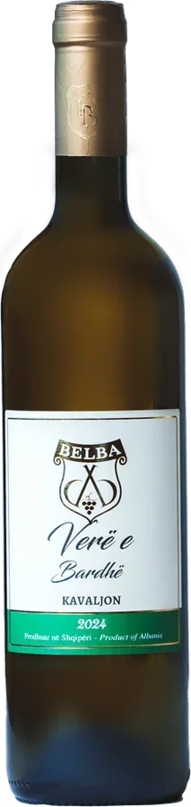 Bottle of Belba Kavaljon, Albanian white wine